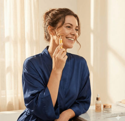 24K Gold Electric Facial Massage Roller