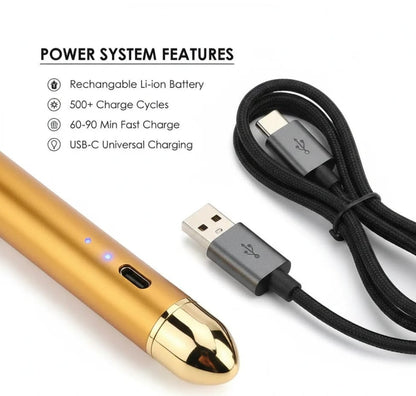 24K Gold Electric Facial Massage Roller